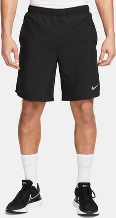 Nike Challenger Dri-FIT Brief Lined Running Shorts in 010 Black/reflective Silv at Nordstrom Rack, Size X-Large