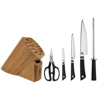 Shun Sora Collection 6 Piece Cutlery Knife Block Set in Textured at Nordstrom