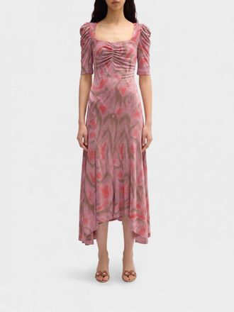 MACCAPANI Gina Printed Viscose Midi Dress