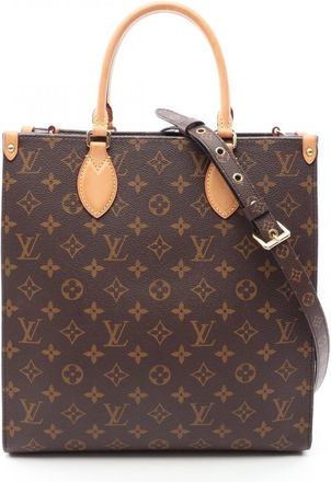 Louis Vuitton Brown Coated Canvas Pvc Monogram Leather Handbag Tote Bag (Pre-Owned)