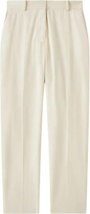 Joseph New Coleman Pant - Dames - Wijde Broeken - Wit - M - Leer - Broeken