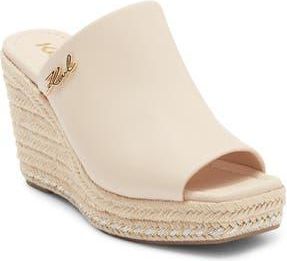 Karl Lagerfeld Clove Wedge Mule in New Sand at Nordstrom Rack, Size 6.5