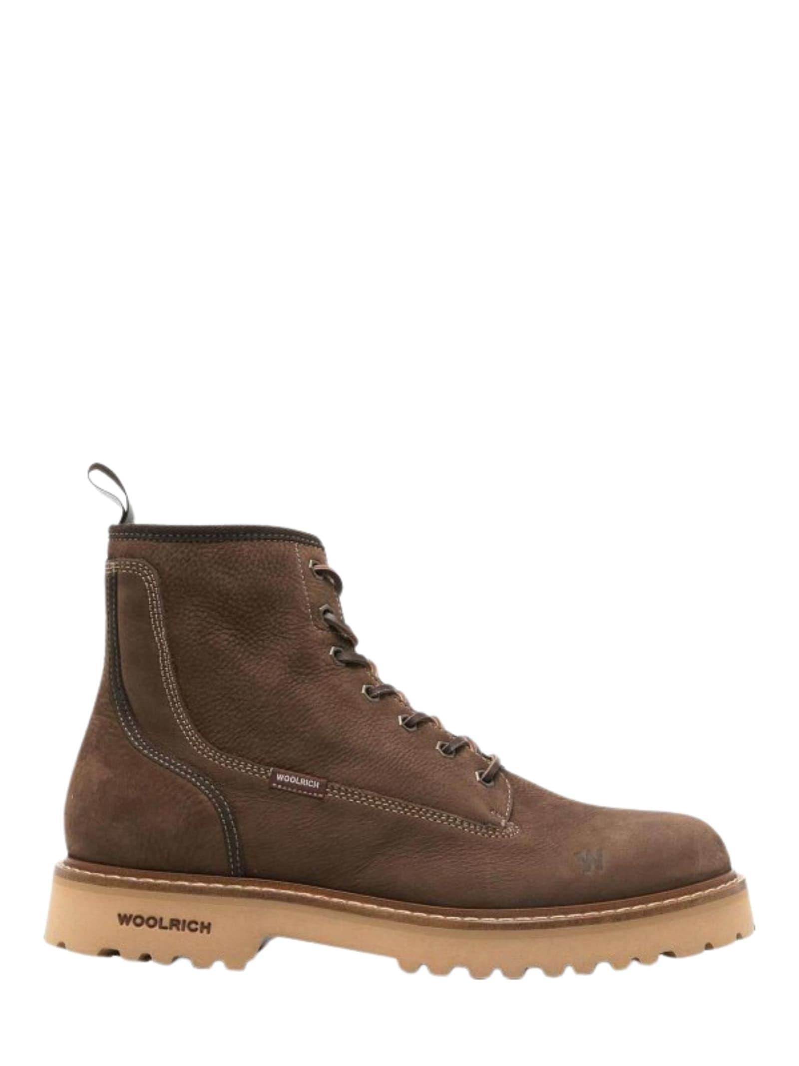 Woolrich Woodwright Brown Leather Toe Lug Sole Boots Size 12 Men main image 3