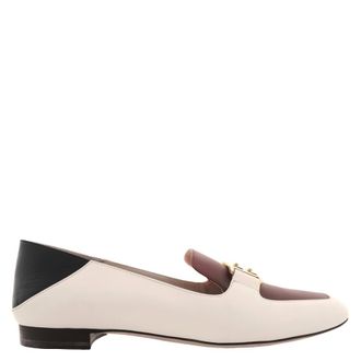 Bally Ellah Flat Leather Loafers, Brand Size 39 ( US Size 8.5 )