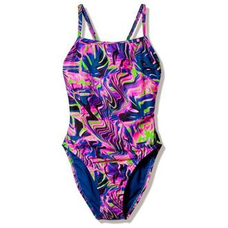 Speedo Female Printed Web Back Badeanzug f&uuml;r Damen | bunt