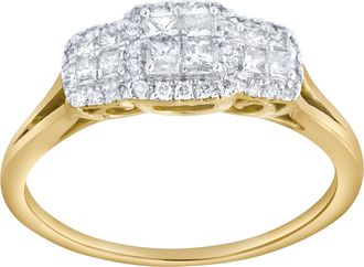 LuvMyJewelry Varenne 0.35 Ct 10K Gold Diamond Ring