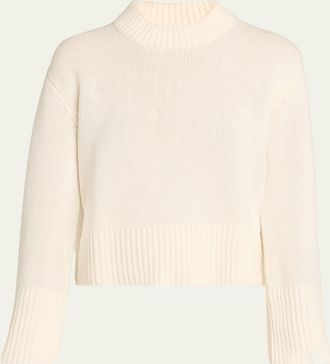 Lisa Yang Sony Cashmere Shrunken Crewneck Sweater