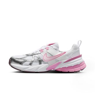 Nike Womens V2K Run Shoes with Reflective Accents in White | FD0736-117
