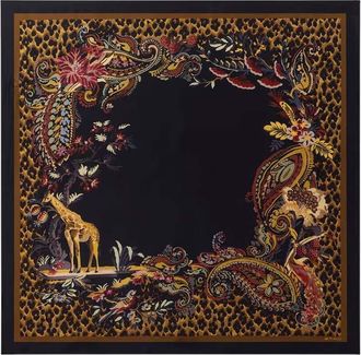 Etro Black Printed Scarf
