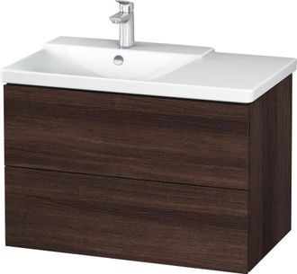 Duravit Duravit L-cube Mueble De Pared De 820mm De Ancho, Profundidad 481, 2 Cajones, Cabe p3 Comfort Art&iacute;culo 233385, Cuenca Izquierda, Color: Decoraci&oacute;n Cas