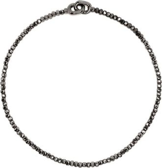 M by Maor 18kt black gold beaded bracelet - men - 18kt Black Gold - S