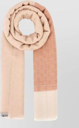 Gucci embroidered cashmere silk scarf