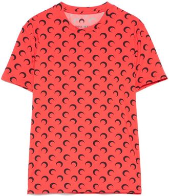 Marine Serre Moon jersey T-shirt - Red