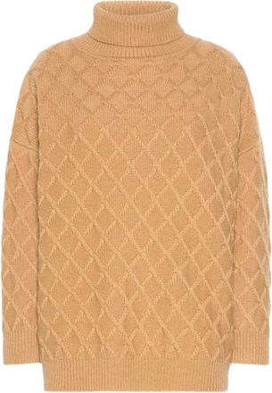 Max Mara Maglia Bambola Top - Knitwear - Mujer - Beige - XS