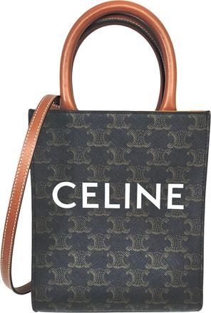 Celine Brown Pvc Leather Shoulder Bag Tote Bag (Pre-Owned)