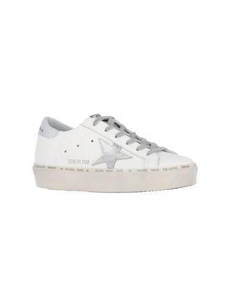 Golden Goose Leather Platform Sneakers - White