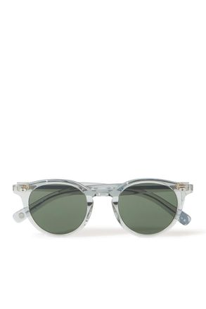 Garrett Leight Clune X Round-Frame Acetate Sunglasses
