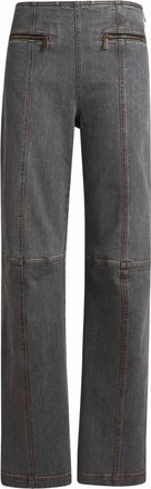 Etro Womens Jeans Straight Leg Grey Cotton