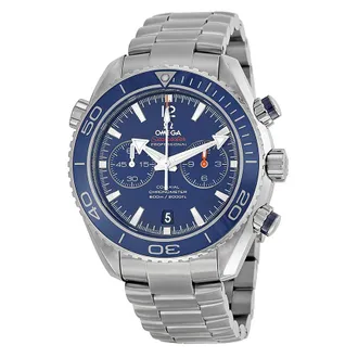 Omega Pre-owned Omega Seamaster Planet Ocean Chronograph Blue Dial Mens Watch 232.90.46.51.03.001