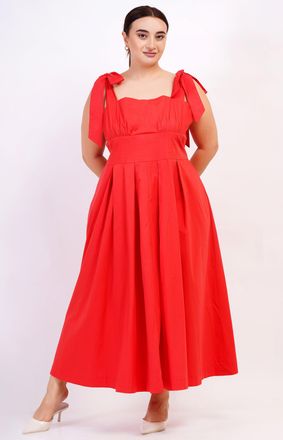 Leota Penelope Bow Dress Poppy Red