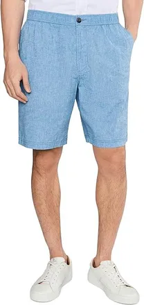 Tommy Bahama Riviera Shore 9 In Mens Shorts Bora Bora Blue : 2XL (44-46 Waist) 9, Cotton/Linen/Spandex