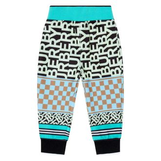 Burberry Monogram Patterned Jersey Joggers - male - Burberry - Sweatpants - Multicolor - 8 Y - Kids