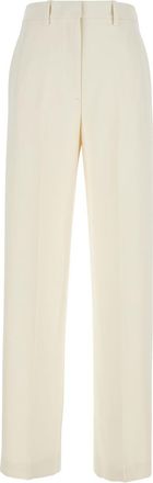 Theory admiral White Pants With Belt Loops In Tech Fabric Woman