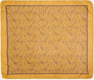 Massimo Alba Mens Cashmere-Silk Paisley Handkerchief