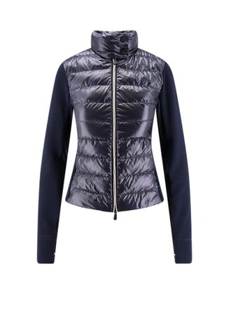 Moncler Jacket With Padded And Quilted Insert-Donna