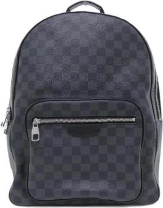 Louis Vuitton Pre-owned Josh Damier Graphite Rugzak - Dames - Vintage Rugzakken - Zwart - ONE Size - Vintage