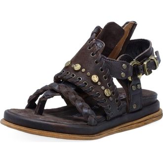 A.S.98 Sullivan Ankle Strap Sandal in Brown at Nordstrom, Size 10.5-11Us