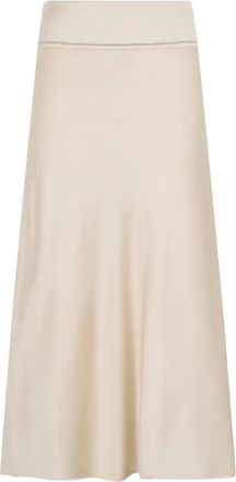 PESERICO A-line midi skirt - Neutrals