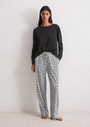 Marc O'Polo Longsleeve MARC OPOLO Mix -n-Match, Damen, Gr. XL, schwarz, Single Jersey, Obermaterial: 100% Baumwolle, bequem h&uuml;ftbedeckend, Rundhals, Shirts Longsl