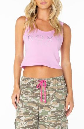 Roxy Shine Bright Rib Tank in Pastel Lavender at Nordstrom, Size X-Large