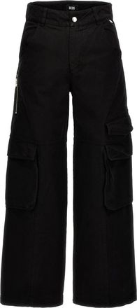 GCDS Black Ultracargo Logo Jeans