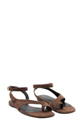 Mango Ankle Strap Sandal in Brown at Nordstrom, Size 8.5Us