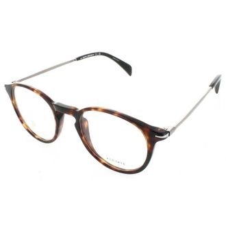 David Beckham Mens Silver Tone Rectangular Eyeglass Frames DB10490086