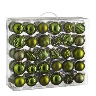 house of seasons Bola de navidad unbreakable baubles verde oscuro h7xb7xl7cm