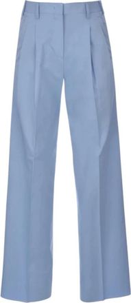 Laneus Dames, Broeken, Blauw, Maat: XS Katoen