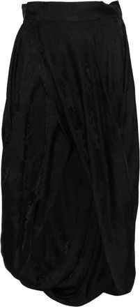 Uma Wang Asymmetrische rok - Zwart