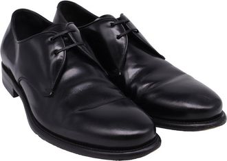 Ferragamo Mens Leather Stefano Derby (Authentic Pre-Loved)