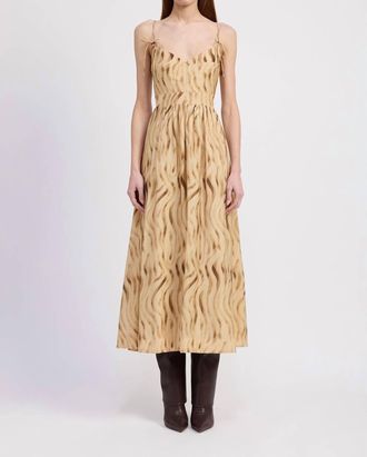 En Saison Avayah Midi Dress In Golden Brown