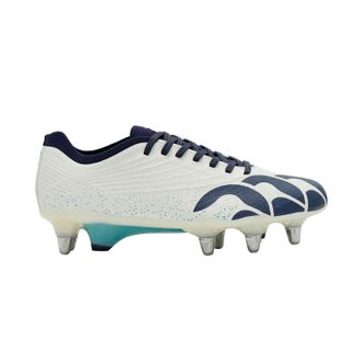 Canterbury Of New Zealand Heren Stampede Groundbreak Elite Soft Ground Rugby Schoenen (Wit/Groen)