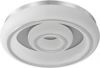 Fabrilamp Fabrilamp - Plafon Paris 66w 3000-4000-6500k Blanco/plata 5610 Lm 12x55x55 Cm C/remoto, Memoria Y Reg.intensidad