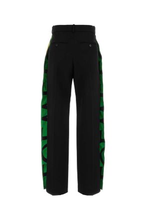 Loewe Womens Black Twill Pant Pantaloni