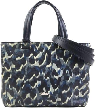 Longchamp Leather Handbag Shoulder Bag (Pre-Owned)