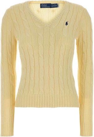 Polo Ralph Lauren Dames, Truien, Geel, Maat: XL Katoen
