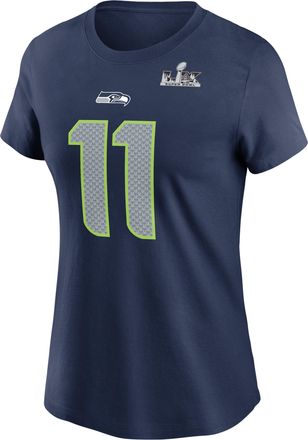 Nike Jaxon Smith-Njigba Seattle Seahawks Super Bowl LX Nike Womens NFL T-Shirt in Blue | NKAF44BF78-YXG