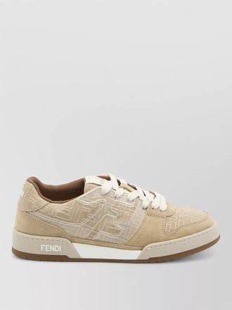 Fendi calfskin jacquard low-top sneakers