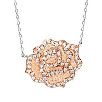 Disney Beauty and the Beast Belle Rose Necklace, 18 at Nordstrom